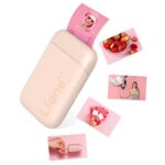 Liene Mini Imprimante Photo, 2x3'' Imprimante Photo Portable avec 5 Zink Papier à Dos Collant, Bluetooth 5.0, Compatible avec iOS/Android, Imprimante Photo Smartphone - Rose