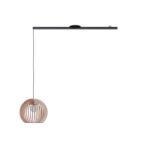 Lightswing Single - Noir mat - 90cm - Suspension Luminaire - d'éclairage Intérieur - Suspension Luminaire Industrielle - Suspension Vertigo