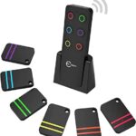 Localisateur de clés , Esky Localisateur d'Objets Perdus sans Fil Key Finder avec 6 récepteurs RF, télécommande sans Fil, localisateur de clés RF pour clés, Portefeuille, téléphone, Bagages