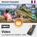 L'original | Nero Video 2023 sur clé USB| logiciel de montage vidéo et photo | couper des vidéos | 8K I licence perpétuelle | Windows 11, 10, 7