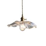 Lywins® E27 Feuille de lotus Un verre Moderne Or nordique Luminaires Suspensions Lampe suspendue Éclairage d'îlot Lumière de designer pour À manger Cuisine Salon