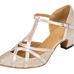 MGM-JoymodChaussures de danse latine modernes à bout fermé et bride en T - pour les mariages, les soirées, les bals - pour femme