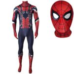 MODRYER Costumes Spiderman Fer Araignée Déguisements Costume Halloween Combinaison Unisexe Enfants Adultes Cosplay Vêtements Attire Lycra Zentai,Men/XXL 175~180cm