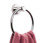 Marmolux Acc - Anneau Porte-Serviette chromé | Porte-Serviettes pour Salle de Bain | Porte-Serviettes à Main Quincaillerie de Salle de Bain Murale