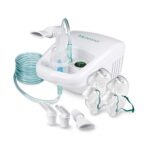 Medisana IN 500 inhalateur, nébuliseur à compresseur avec embout buccal et masque pour adultes et enfants, pour le rhume ou l'asthme avec accessoires supplémentaires et tube long