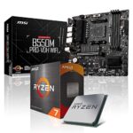 Memory PC Kit d'évolution PC AMD Ryzen 7 5800X 8X 3.8 GHz, 16 GB DDR4, B550M Pro-VDH WiFi, Entièrement assemblé et testé