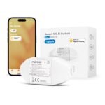 Meross Interrupteur Connecté, Interrupteur WiFi Intelligent Compatible avec HomeKit, Siri, Alexa, et Google Home, 10A DIY Commutateur avec Commande Vocale, Contrôle à Distance, Fonction du Temps