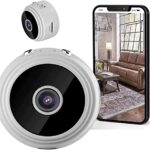 Mini caméra espion sans fil 1080p Full HD avec audio et vidéo, moniteur secret caché pour bébé, caméra de surveillance de sécurité à domicile avec vision nocturne détection de mouvement