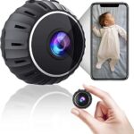 Mini caméras espions, caméra cachée HD 1080p sans Fil avec Vision Nocturne et détection de Mouvement, caméra de sécurité WiFi pour la Maison