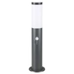 Monzana Lampadaire Dahlia 48 cm Luminaire extérieur E27 avec détecteur de mouvement - Anthracite