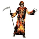 Morph Deguisement Faucheuse Enfant, Costume Faucheuse Enfant, Déguisement Faucheuse Enfant, Faucheuse Halloween Enfant, Deguisement Halloween Faucheuse, Deguisement Halloween Enfant Taille T2,S,M,L,XL