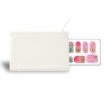 Nail POP Appareil de beauté des ongles blanc, comprend 10 feuilles de cartouche d'ongles, blanc, imprimante mobile numérique, autocollant imprimable, appareil portable sans fil via application