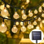 ONSTUY Guirlande Lumineuses Solaires Exterieur, 11M 60 LED Guirlande Lumineuse Solaire,IP44 Étanche,8 Modes Guirlande Solaire Exterieur pour Jardin,Terrasse,Fêtes (Blanc Chaud)