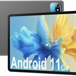 OUZRS 2023 Tablette Tactile 10.6 Pouces Android 11 Go - 64Go ROM | 256Go Extensible,1.6Ghz, WiFi, 2.5D IPS HD, 5MP Caméra, Bluetooth, Android Tablette (Gris)