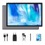 Oangcc Tablette 10 Pouces Android Tablette Tactile 8 Cures, 4Go RAM + 64Go ROM(TF 256 Go),1.8GHz | 8000mAh, Écran FHD | Caméra 5+8MP | Bluetooth | Type-C | 2 Ans de Garantie| WiFi Tablettes - Gris
