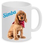 Ocadeau Mug blanc céramique personnalisé photo – Mug imprimé blanc brillant en céramique – Tasse personnalisable photo avec anse et intérieur blanc