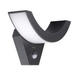 Oktaplex Lighting Lima Lampe d'extérieur à LED avec détecteur de mouvement 10 W, IP54, 3000 K, Anthracite Luminaire exterieur Applique Murale