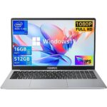 Ordinateur Portable,Boîtier Métallique,ACEMAGIC 15,6'' FHD 16 Go DDR4 512 Go SSD,Intel Quad-Core N95(Jusqu'à 3,40 GHz)avec Windows 11 Pro,QWERTY Ordinateur Portable léger avec WiFi,BT5.0,USB 3,Tapez C