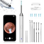 Otoscope Oreille, Morix 1920P HD Camera IP67 étanche Nettoyant Oreille avec 6 LED, Outil de Nettoyage d'oreille de 3,8 mm, Adapté aux iPhone, iPad et Android (Blanc)
