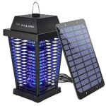 PALONE Lampe Anti Moustique Solaire 4500V avec Panneau Solaire 7,5W, Supporte Le Chargement USB-C ou Solaire, Sûr, Ignifuge et Imperméable, Adapté à l'utilisation Intérieure et Extérieure