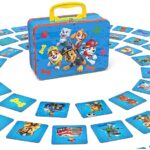 PAT PATROUILLE - Memo Valisette La Pat Patrouille - Jeu De Société Paw Patrol - Jeu De Mémoire Concentration 72 Cartes Pour Collecter 36 Paires Héros Pat Patrouille - Jouet Enfant 3 Ans Et +