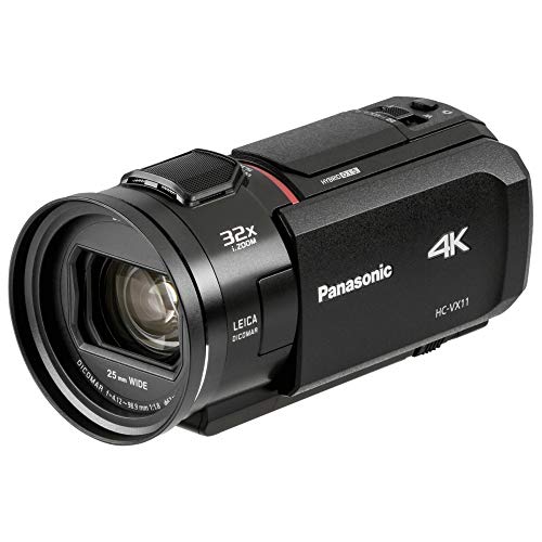Panasonic HC-VX11EG-K Caméscope 4K (Leica Dicomar Optique 24x Opt. Zoom vidéo 4K et Full HD, stabilisateur d'image Optique – Image 2