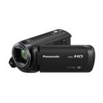 Panasonic V380 | Caméscope Full HD (Qualité vidéo Full HD 50p, Zoom optique 50x, Grand Angle 28mm, Ecran tact., Stabilisé, Zoom intell. 90x, WiFi) Noir – Version Française