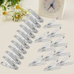 Pinces à Linge En Acier Inoxydable, Pince à Cheville Pour Pinces à Linge En Métal Durable Pour Ménage Universel De 6 Cm, Convient à La Lessive Et à La Maison