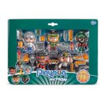 Pinypon Action- Pack de 5 figurines, Police, Super-héros, Scientifique, Voleur et Aventurier, Multicolore (Famosa 700014490)