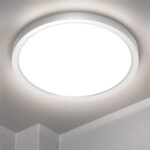 Plafonnier LED, Luminaire Plafonnier 4000K, Lampe de Plafond LED Moderne Salle Blanc Neutre, Imperméable IP44, Ø 23 CM, Applicable à Salle de Bain, Chambre, Cuisine, Salon, Balcon, Couloir