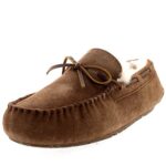 PolarrHommes Moccasin Réal Peau De Mouton Australien Authentique Fourrure Flâneur Pantoufle