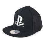PopgearPlaystation Metallic PS Logo Jungen Snapback Cap, Offizielle Ware.