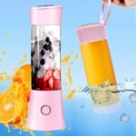 Portable Mixeur Juice Blender, Milk-Shake, Jus de Fruits et Légumes,Mixer,480ml, Sans BPA,Mini USB Blender des Smoothies,100W,Noël Cadeau pour la Famille