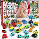 QIAMO Calendrier de l'Avent 2023, calendrier de compte à rebours 24 jours, jouet calendrier de Noël, boîte aveugle de Noël, ensemble de jouets nouveauté de Noël