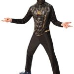 RUBIES - SPIDER-MAN - Marvel officiel - Déguisement pour enfants en taille 4-6 ans. Coloris noir et or issu du film SPIDER-MAN No Way Home.