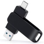 Rage Mémoire 2 en 1 | USB 3.0 + Type C | 468 Go | Lecture 100 Mo/s | 50 Mo/s | Disque dur externe portable pour ordinateurs portables TV et Android