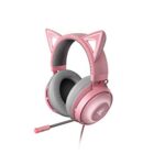 Razer Kraken Kitty Edition - Casque Gaming Filaire (Casque avec Oreilles de Chat, Eclairage Chroma RGB, Filaire Multiplateforme, Haut-parleurs de 50mm, Cable de 3.5mm) Rose Quartz