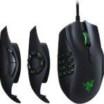 Razer Naga Trinity - Souris Gaming Filaire Modulaire avec Panneaux latéraux Interchangeables (Capteur Optique 5G de 16000 DPI, 19+1 Boutons programmables, 3 Panneaux Latéraux) Noir