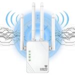 Répéteur WiFi, 1200mbps Amplificateur WiFi Double Bande 5GHz/2.4GHz WiFi Extender, WiFi Booster Compatible Mode Repeteur/AP/Routeur