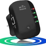 Répéteur WiFi Amplificateur WiFi 300Mbps, WiFi Extender jusqu'à 120㎡, répéteur WiFi Puissant avec Un Port Ethernet | Booster WiFi Jusqu'à 30 appareils |WPS| Compatible avec Toutes Les Box Internet
