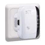 Répéteur WiFi Puissant: 2.4GHz 300Mbps Amplificateur WiFi avec Port Ethernet, WiFi Extender Extenseur sans Fil Amplificateur de Signal du Réseau Avoir AP/RP et WPS Fonction, Repartiteur WiFi Puissant