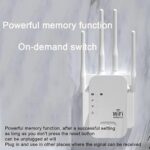 Répéteur WiFi Puissant 1200Mbps 5GHz & 2.4GHz Amplificateur WiFi Puissant, 2023 Nouveau WiFi Extender avec Ethernet Port, Facile à Installer et WPS, 4 Modes, Blanc