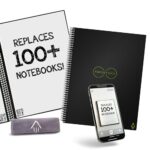 Rocketbook Core Cahier de Note Effacable - Réutilisable Bloc Note Numerique, Notebook A4 Noir Carnet Spirale Page Blanche à Pointillé, Stylo Effacables Pilot Frixion Inclus, Gadget Insolite Utile