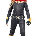 Rubies - Marvel Officiel - Captain Marvel - Déguisement Enfants Classique The Marvels - Taille 9-10 Ans - Costume Super Héros Enfant avec Combinaison, Ceinture et Gants - Idéal Halloween, Carnaval