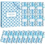 SCENTORINI Sachets Parfumés Lin Frais pour Tiroirs, Armoires, et Garde-Robes, 10g x 14 sachets