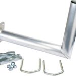 SCHWAIGER 5163 Support pour Balcon Antenne Satellite Installation Satellite Antenne parabolique Support Mural Sat avec équerre en Aluminium Distance au Mur 30cm