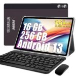 SEBBE Android 13 Tablette 11 Pouces Écran 2K Tablette 16 Go RAM+256 Go ROM (TF 1 to), Tablette Tactiles avec Processeur Octa-Core 2.0 GHz, 5G WiFi, 10000mAh, 8+20MP, Tablette PC 2 en 1 - Brun