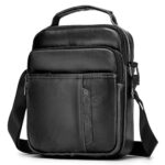 SPAHER Homme Sac porté épaule En Cuir Besaces Sac à dos Sac de Messager Porte-documents à l'épaule Sac Bandoulière Sacoche cartable Crossbody Sac à main Sac avec sangle réglable Grand