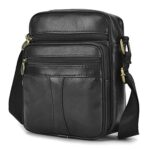 SPAHERSacs Bandoulière Homme Sacoche en Cuir Petite Sacs à Main Homme Sac Porté Epaule Travers Sac Homme Bandouliere pour Affaires Sac Besace pour Les Loisirs