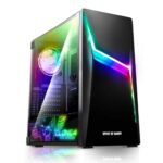 SPIRIT OF GAMER - Clone 4 - Boitier PC Gamer RGB avec Paroi Transparente en Verre Trempé - Créez Votre PC Gaming - Tour Moyen Compatible ATX/MATX/ITX - 2 Ventilateurs 120mm Adressable Inclus